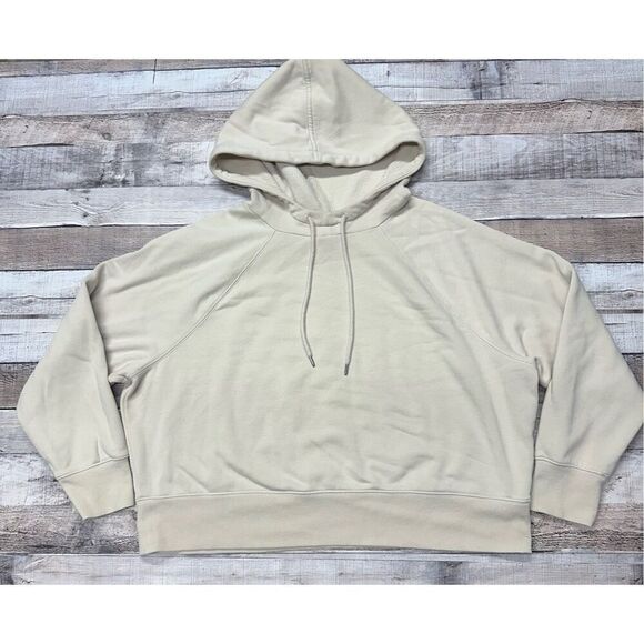 Universal Thread Cropped Casual Khaki Crewneck Hoodie Sweatshirt | Size XXL - Picture 2 of 7